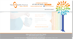 Desktop Screenshot of newlifefertilityfinance.com
